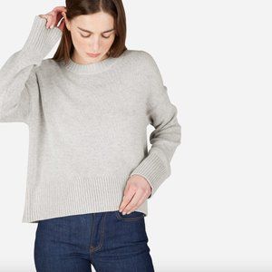 Everlane Soft Cotton Square Crew, Heather Grey, S